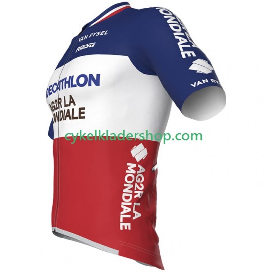 AG2R La Mondiale 2024 Män Cykeltröja Kortärmad N002