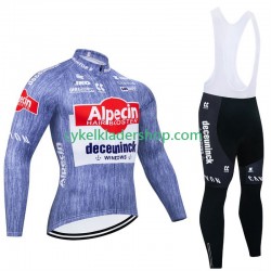Alpecin Deceuninck 2024 Män Cykeltröja Långärmad och Bib Cykeltights