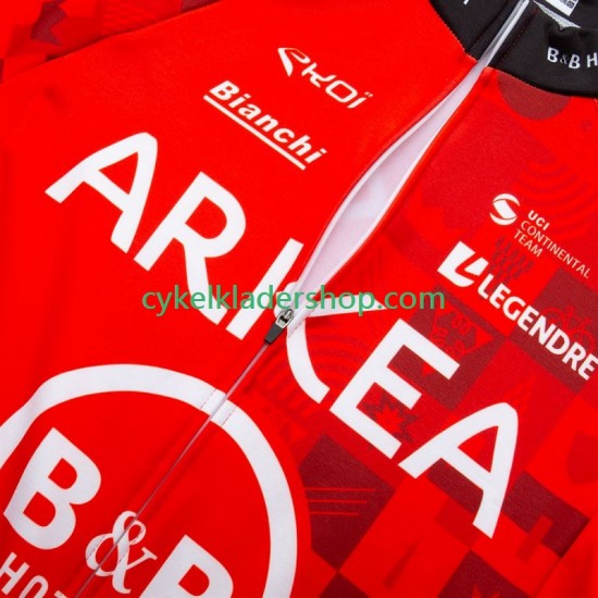 Arkea Bb Hotels Excalibur 2024 Män Cykeltröja Långärmad och Bib Cykeltights