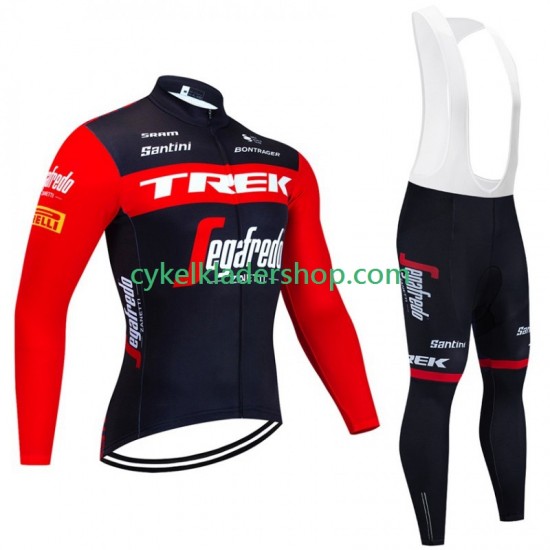 Trek Segafredo 2023 Män Cykeltröja Långärmad och Bib Cykeltights