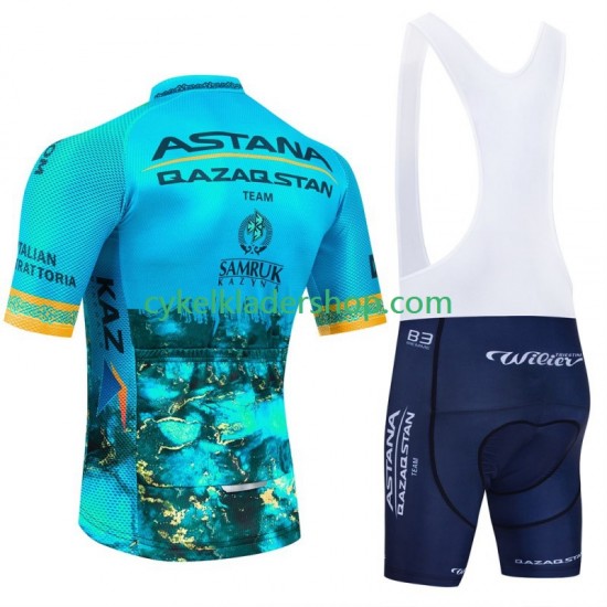 Astana Qazaqstan 2024 Team Män Cykeltröja och Bib Cykelshorts