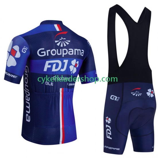 Fdj Groupama 2023 Män Cykeltröja och Bib Cykelshorts