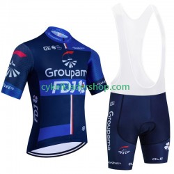 Fdj Groupama 2024 Män Cykeltröja och Bib Cykelshorts