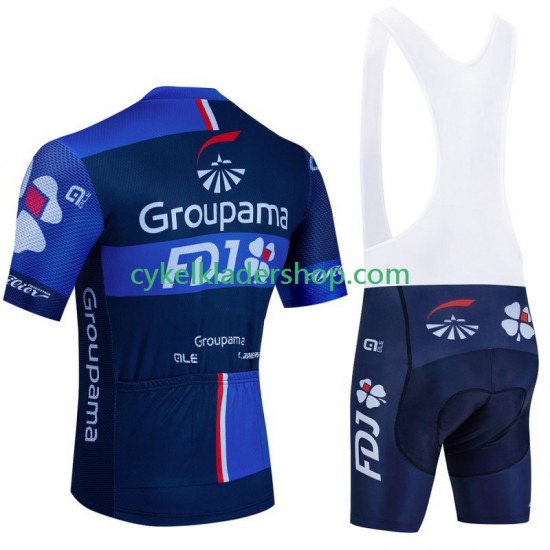 Fdj Groupama 2024 Män Cykeltröja och Bib Cykelshorts