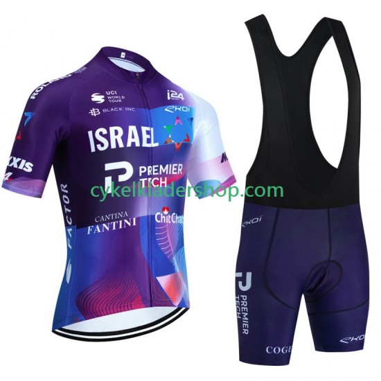 Israel 2023 Män Cykeltröja och Bib Cykelshorts