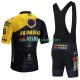 Jumbo Visma Tdf Velodrome 2023 Män Cykeltröja och Bib Cykelshorts