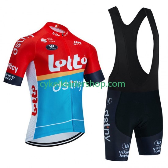 Lotto Dstny 2023 Män Cykeltröja och Bib Cykelshorts