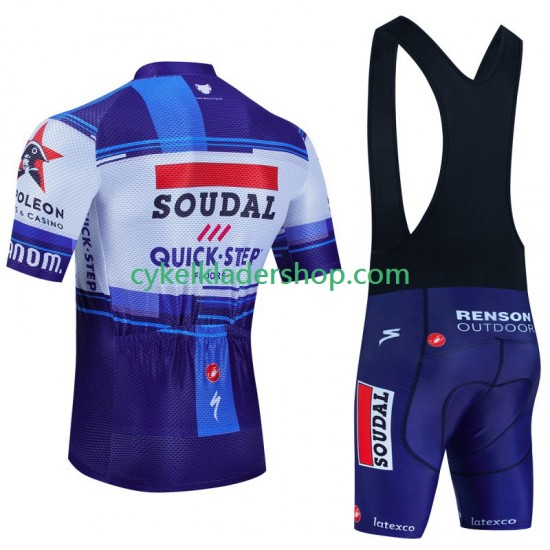 Soudal Quickstep 2023 Män Cykeltröja och Bib Cykelshorts