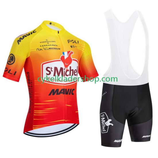 St Michel Auber 93 Mavic 2024 Män Cykeltröja och Bib Cykelshorts