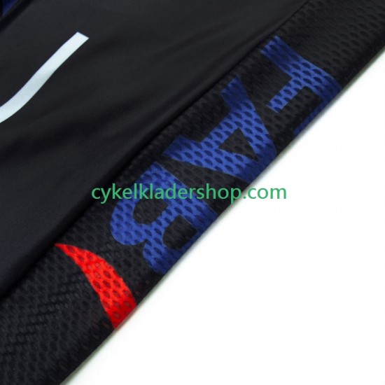 Uae Emirates 2024 Black Män Cykeltröja och Bib Cykelshorts