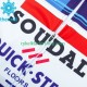 Soudal Quickstep 2023 Män Cykeltröja Långärmad och Bib Cykeltights Vinter Thermal Fleece