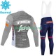 Trek Segafredo 2023 Män Cykeltröja Långärmad och Bib Cykeltights Vinter Thermal Fleece N003