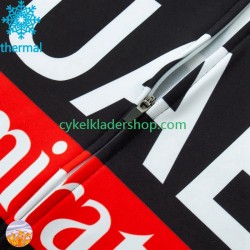 Uae Emirates 2024 Män Cykeltröja Långärmad och Bib Cykeltights Vinter Thermal Fleece N001