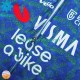 Visma Lease A Bike Tdf 2024 Blanc Män Cykeltröja Långärmad och Bib Cykeltights Vinter Thermal Fleece