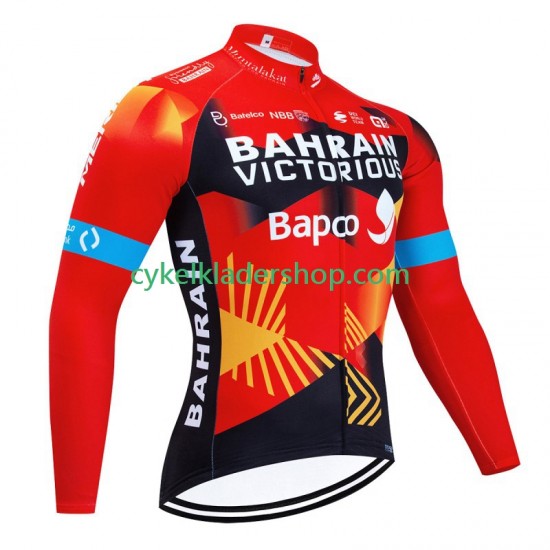 Bahrain Victorious 2023 Män Cykeltröja Långärmad
