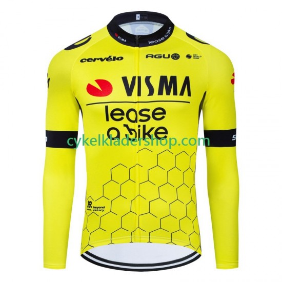 Visma Lease A Bike 2024 Män Cykeltröja Långärmad