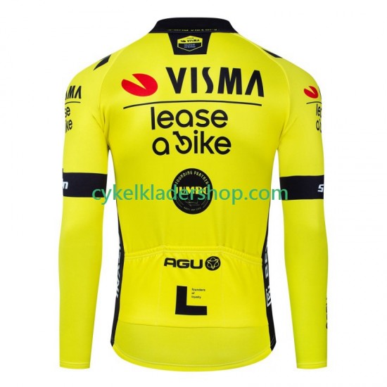 Visma Lease A Bike 2024 Män Cykeltröja Långärmad