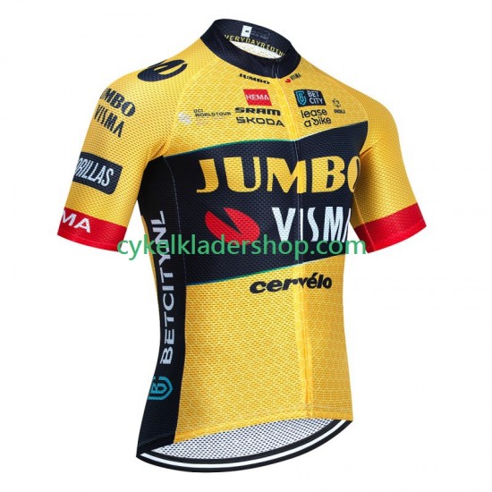 Jumbo Visma 2023 Män Cykeltröja Kortärmad