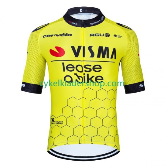 Visma Lease A Bike 2024 Män Cykeltröja Kortärmad