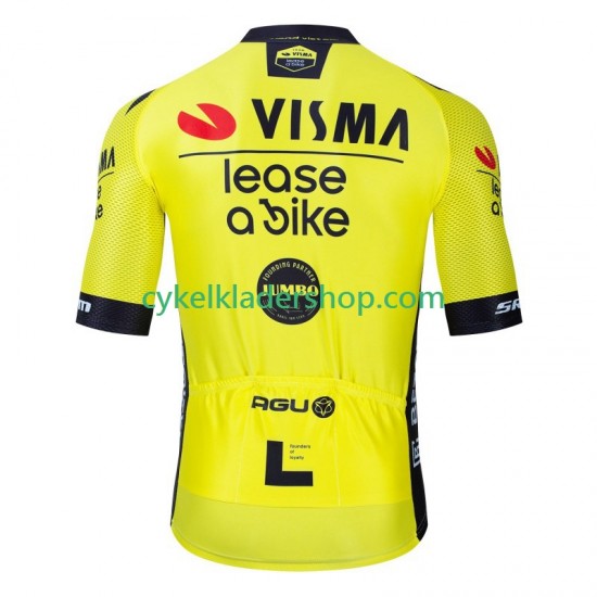 Visma Lease A Bike 2024 Män Cykeltröja Kortärmad