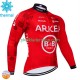 Arkea Bb Hotels Excalibur 2024 Män Cykeltröja Vinter Thermal Fleece