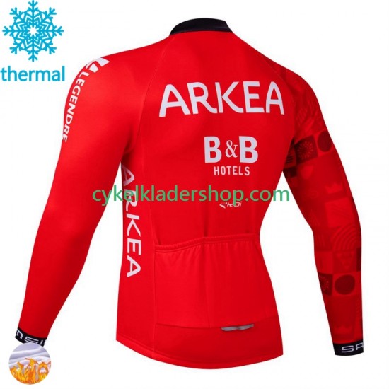 Arkea Bb Hotels Excalibur 2024 Män Cykeltröja Vinter Thermal Fleece