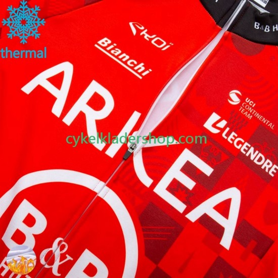 Arkea Bb Hotels Excalibur 2024 Män Cykeltröja Vinter Thermal Fleece