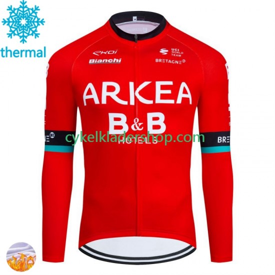 Arkea Bb Hotels 2024 Män Cykeltröja Vinter Thermal Fleece