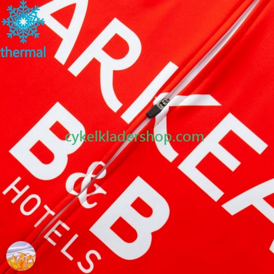 Arkea Bb Hotels 2024 Män Cykeltröja Vinter Thermal Fleece