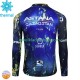 Astana Qazaqstan 2024 Män Cykeltröja Vinter Thermal Fleece