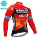Bahrain Victorious 2023 Män Cykeltröja Vinter Thermal Fleece