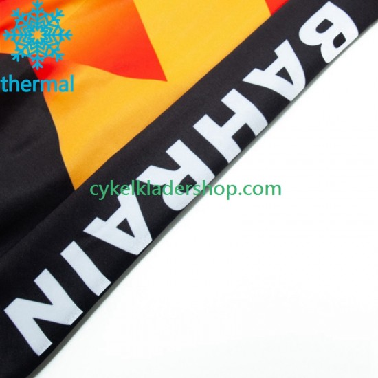 Bahrain Victorious 2023 Män Cykeltröja Vinter Thermal Fleece