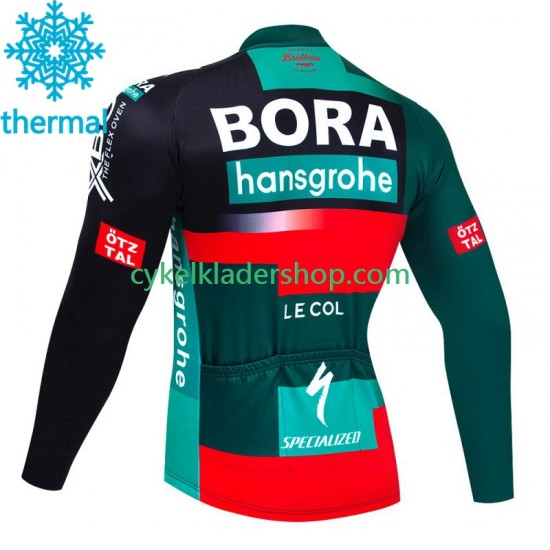 Bora Hansgrohe 2023 Män Cykeltröja Vinter Thermal Fleece