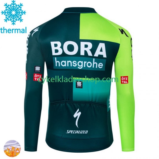 Bora Hansgrohe 2024 Män Cykeltröja Vinter Thermal Fleece N001