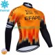 Efapel 2024 Män Cykeltröja Vinter Thermal Fleece