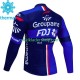 Fdj Groupama 2023 Män Cykeltröja Vinter Thermal Fleece