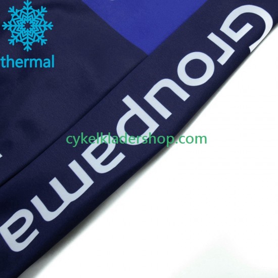 Fdj Groupama 2023 Män Cykeltröja Vinter Thermal Fleece