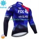 Fdj Suez 2024 Män Cykeltröja Vinter Thermal Fleece
