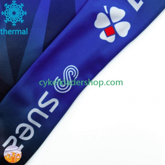 Fdj Suez 2024 Män Cykeltröja Vinter Thermal Fleece