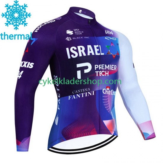 Israel 2023 Män Cykeltröja Vinter Thermal Fleece