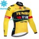 Jumbo Visma 2023 Män Cykeltröja Vinter Thermal Fleece