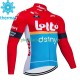 Lotto Dstny 2023 Män Cykeltröja Vinter Thermal Fleece