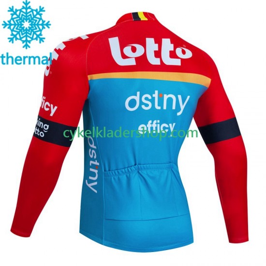 Lotto Dstny 2023 Män Cykeltröja Vinter Thermal Fleece