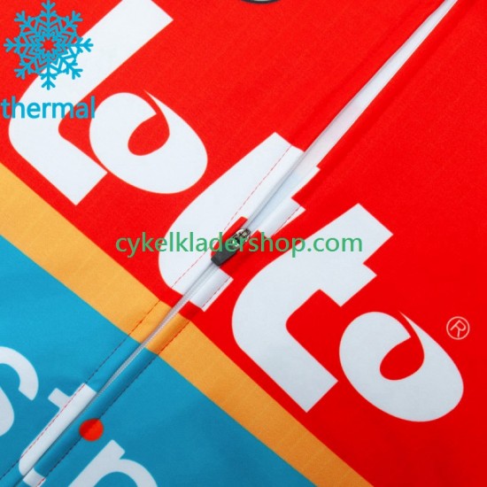 Lotto Dstny 2023 Män Cykeltröja Vinter Thermal Fleece