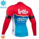 Lotto Dstny 2024 Män Cykeltröja Vinter Thermal Fleece