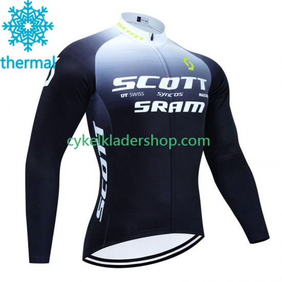 Scott Sram 2023 Män Cykeltröja Vinter Thermal Fleece