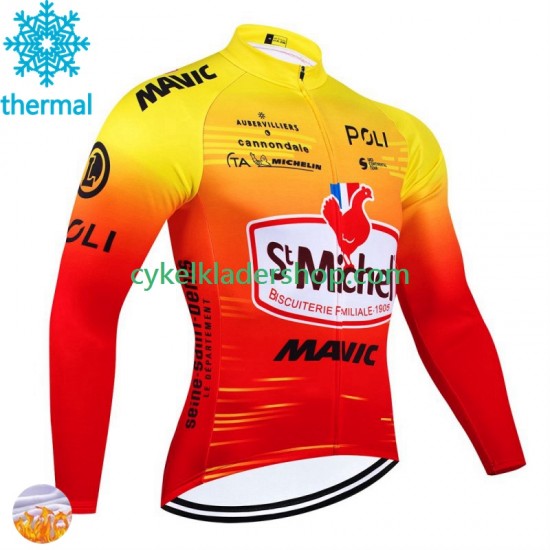 St Michel Auber 93 Mavic 2024 Män Cykeltröja Vinter Thermal Fleece