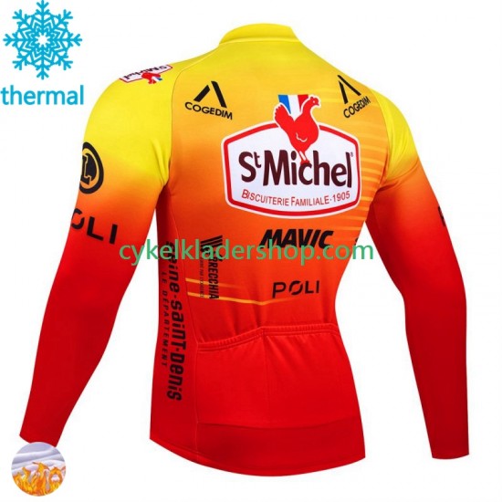 St Michel Auber 93 Mavic 2024 Män Cykeltröja Vinter Thermal Fleece