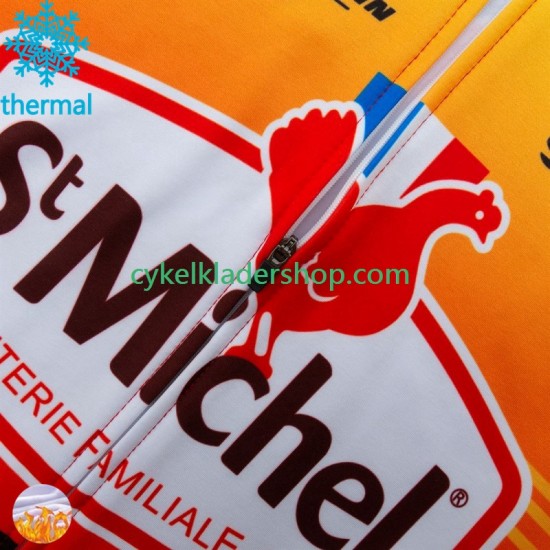 St Michel Auber 93 Mavic 2024 Män Cykeltröja Vinter Thermal Fleece