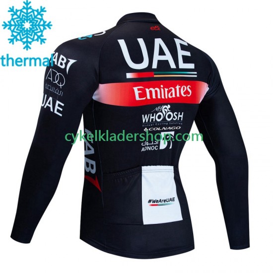 Uae Emirates 2023 Män Cykeltröja Vinter Thermal Fleece N001